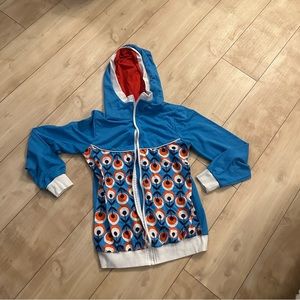 MissLook Hoodie Retro Pattern 70’s 80’s SO Cool!! Perfect like New Condition! XS